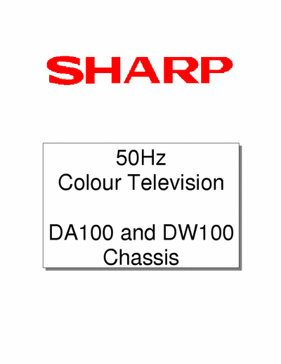 sharp 76FW-53H 76FW-53H schematic